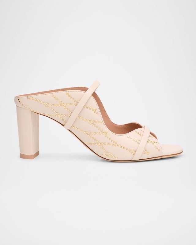 Norah Nappa Leather Block-Heel Sandals